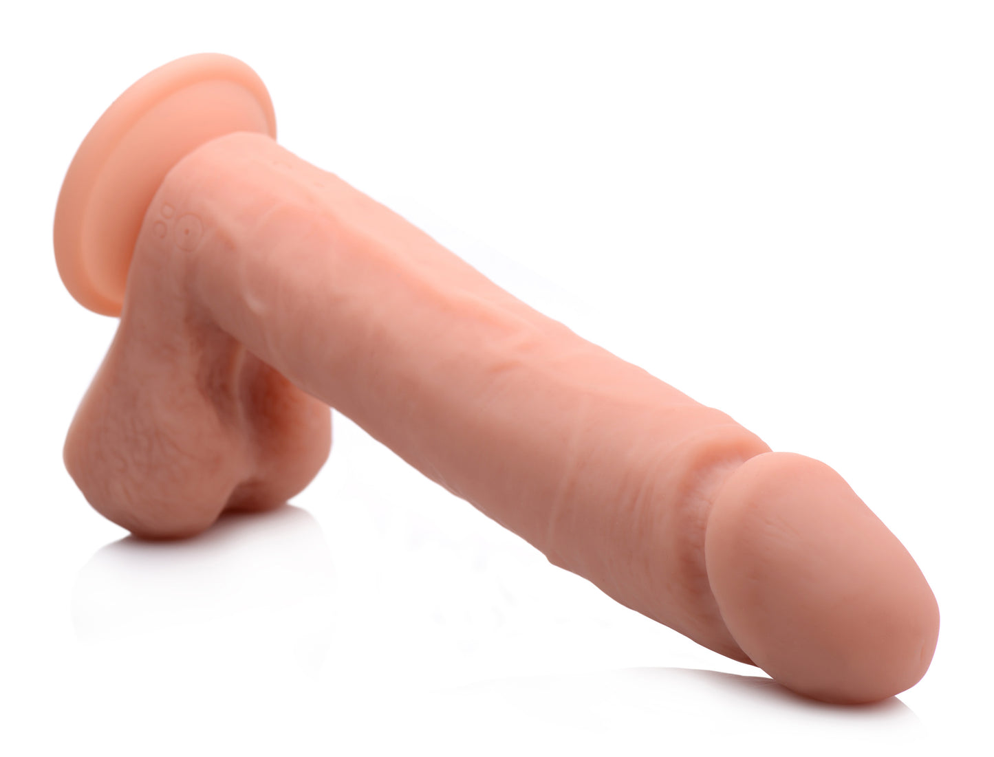 Big Shot Vibrating Remote Control Silicone Dildo With Balls - 10 Inch