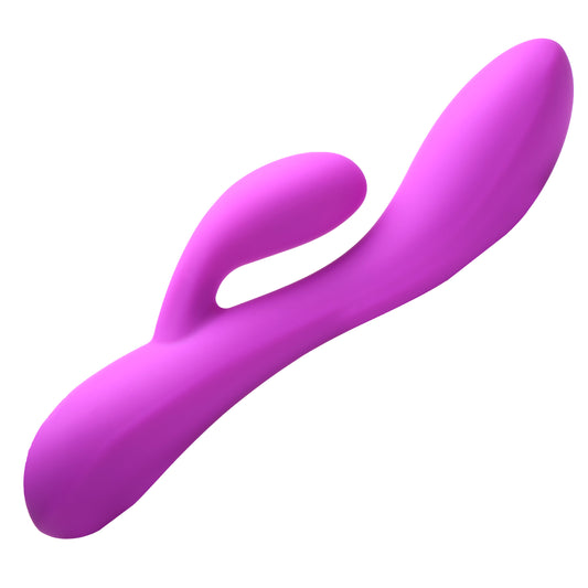 10x Flexible Silicone Rabbit Vibrator - Purple
