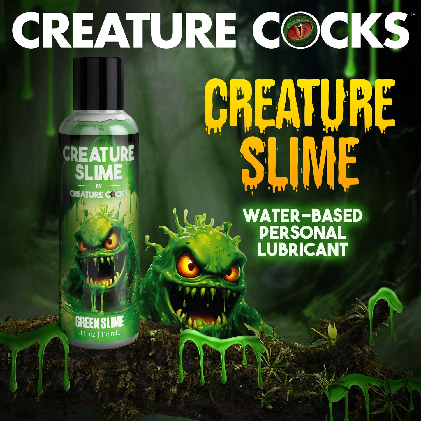 Green Creature Slime Water-based Lubricant - 4oz