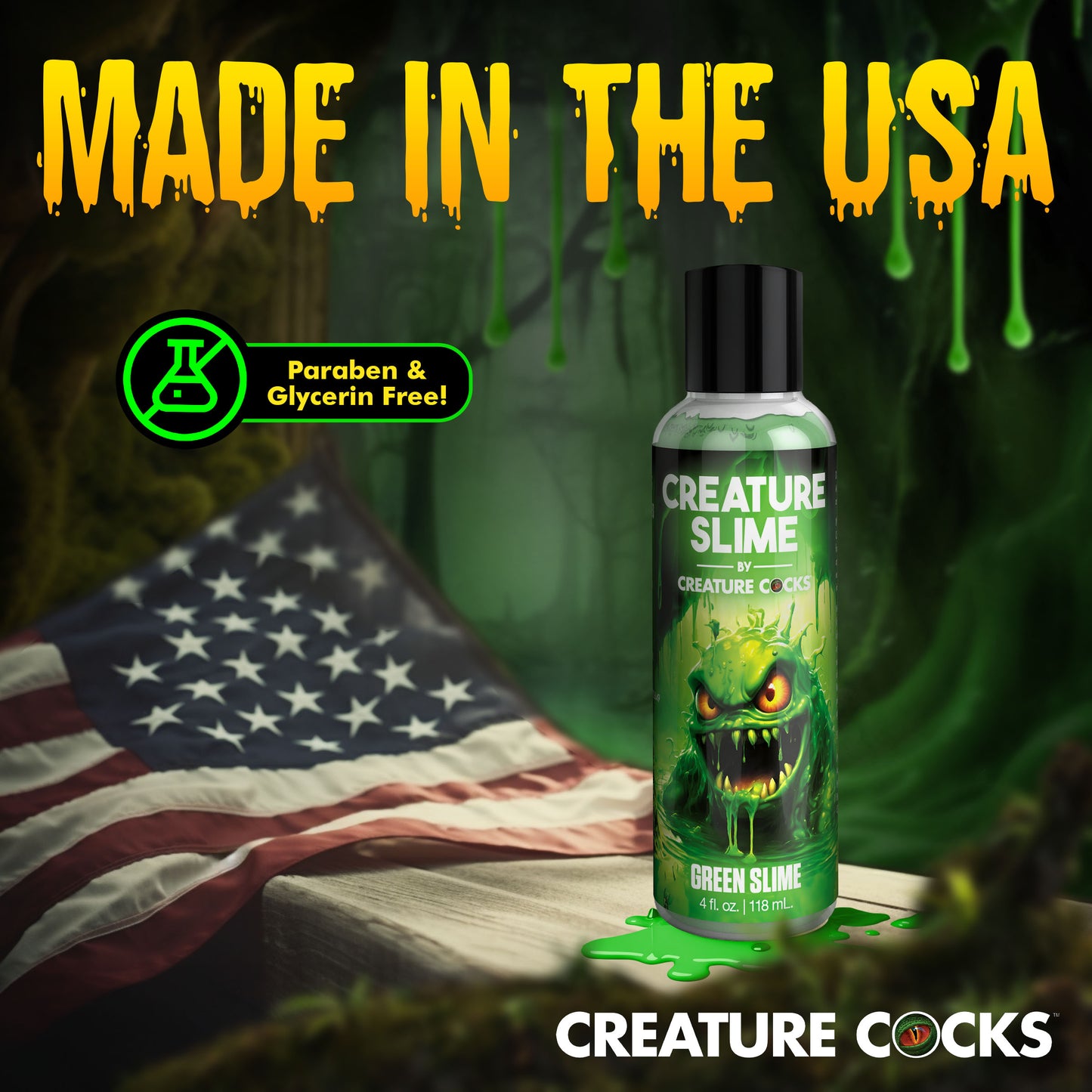 Green Creature Slime Water-based Lubricant - 4oz
