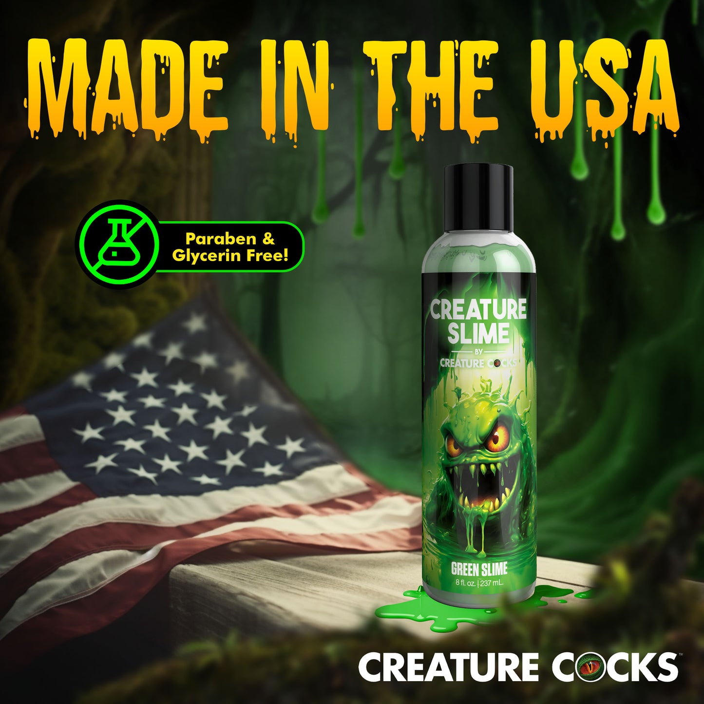 Green Creature Slime Water-based Lubricant - 8oz