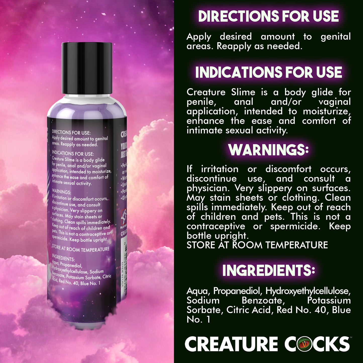 Purple Creature Slime Water-based Lubricant - 4oz