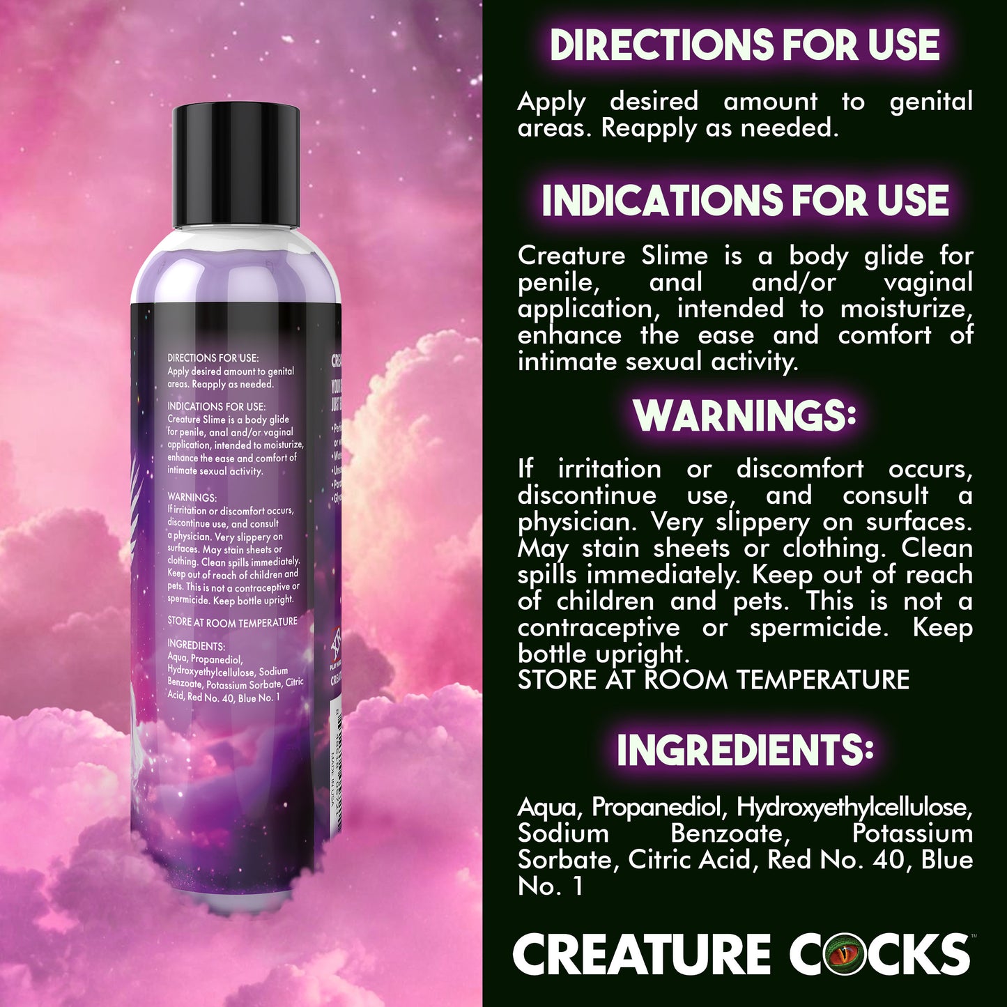 Purple Creature Slime Water-based Lubricant - 8oz